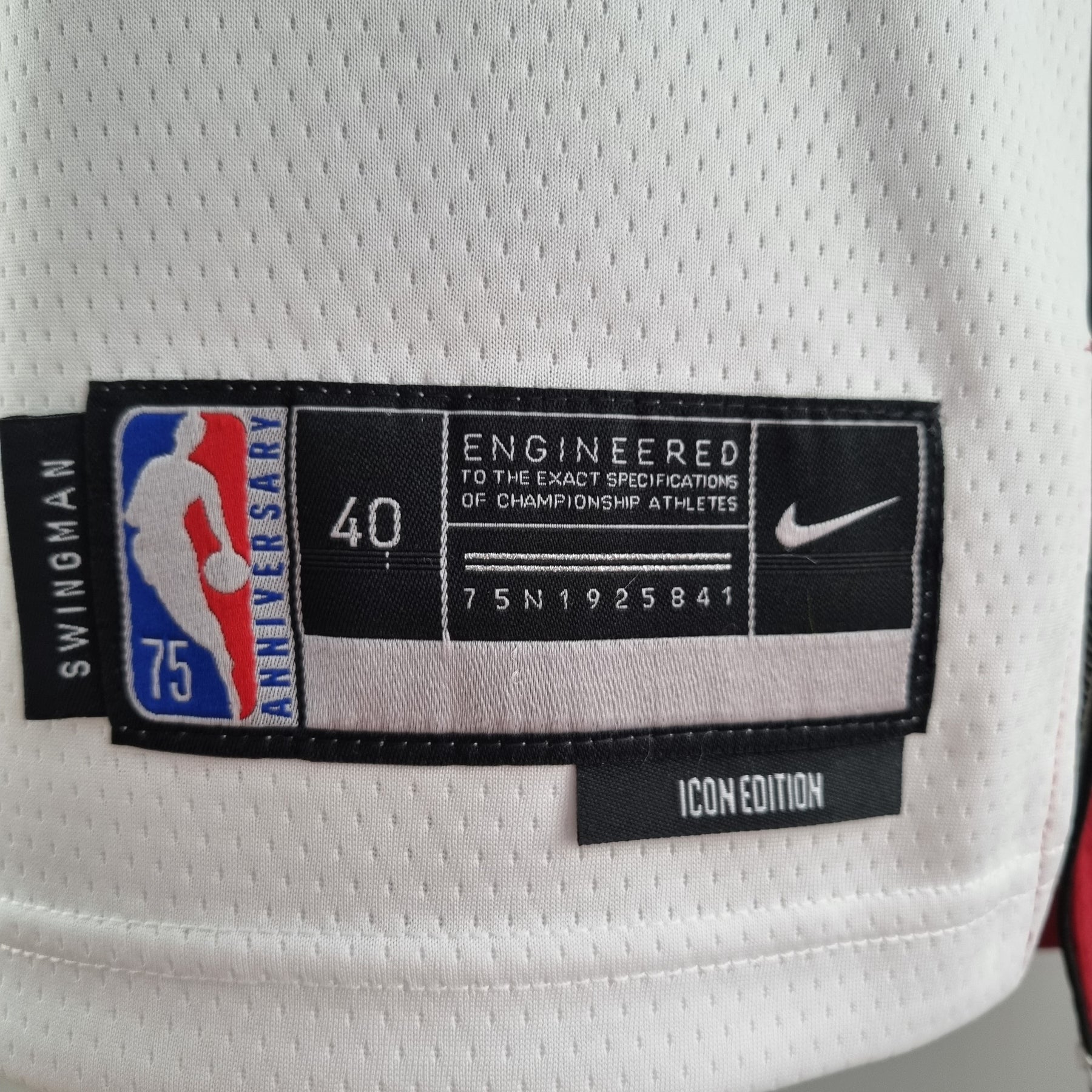 Camisa NBA Miami Heat #13 Adebayo - 75° Aniversário White