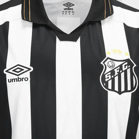 Camisa Santos II 26/27 s/n Torcedor Umbro Feminina - Preto+Branco