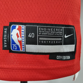 Camisa NBA Chicago Bulls #8 Lavine - 75° Aniversário Red